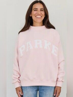 New Parke Rose Oversized  Mockneck Sweatshirt S/M Sold Out